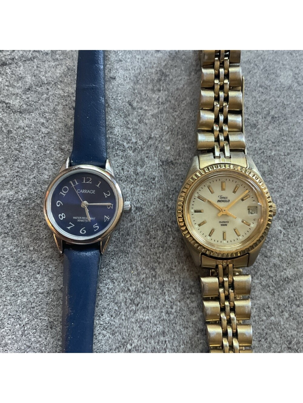 Pair Of Carriage And Timex Womens Watches Both Watches Run Great Bin T